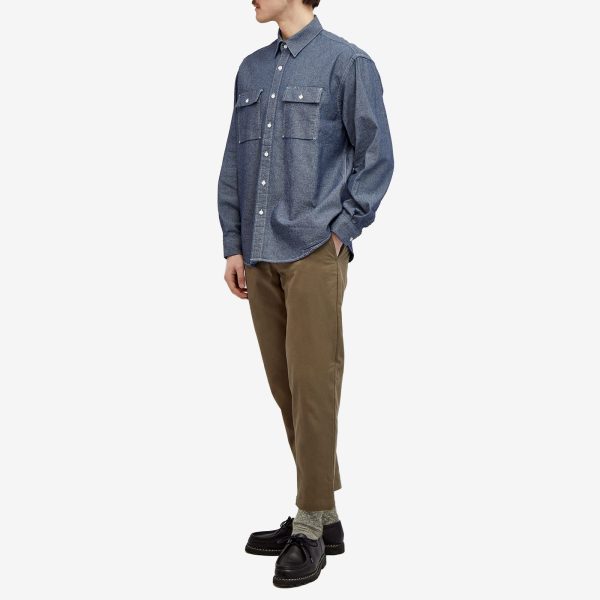 FrizmWORKS Cigarette Pocket Chambray Shirt