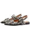 GANNI Chunky Buckle Ballerina