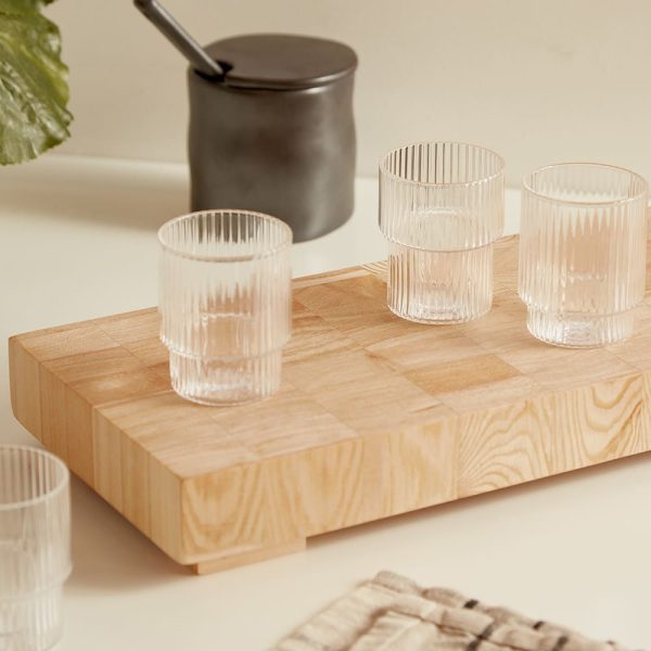 ferm LIVING Ripple Small Glasses - Set of 4