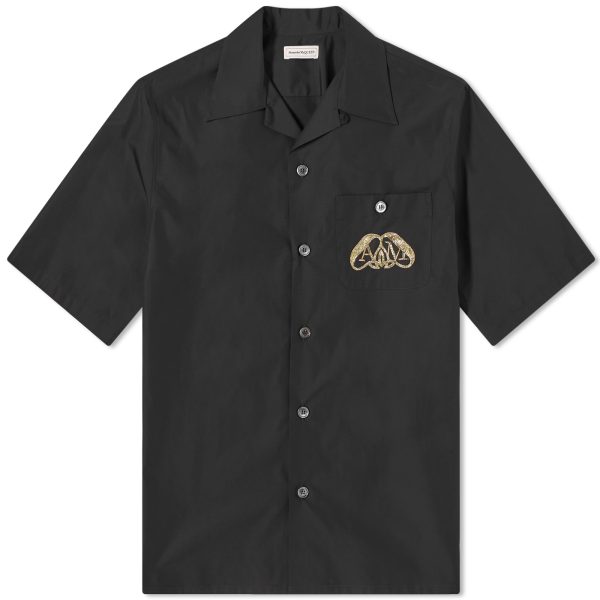 Alexander McQueen Seal Logo Hawaiian Shirt