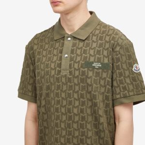 Moncler Towelling Monogram Polo