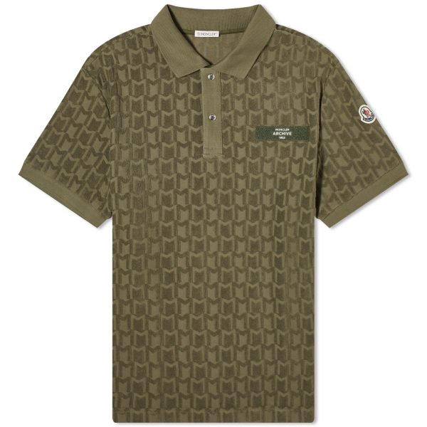 Moncler Towelling Monogram Polo