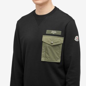 Moncler Long Sleeve Nylon Pocket T-Shirt