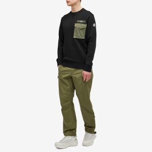 Moncler Long Sleeve Nylon Pocket T-Shirt