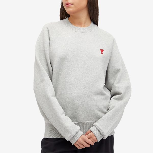 AMI Paris Red Small Ami De Coeur Sweatshirt