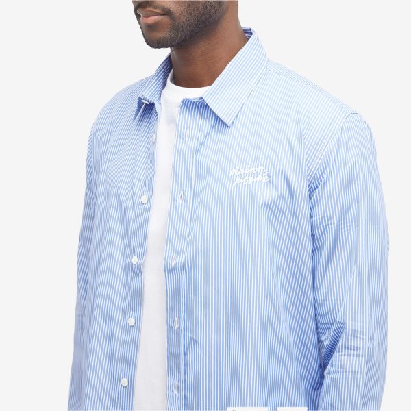 Maison Kitsuné Handwriting Casual Stripe Shirt