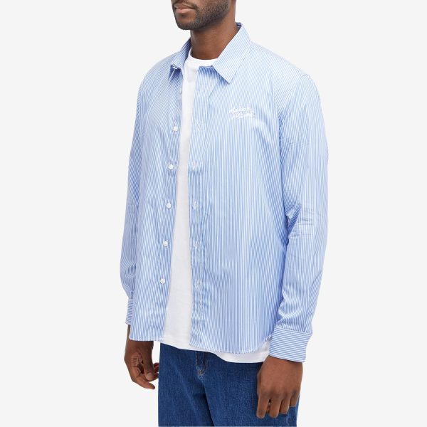 Maison Kitsuné Handwriting Casual Stripe Shirt