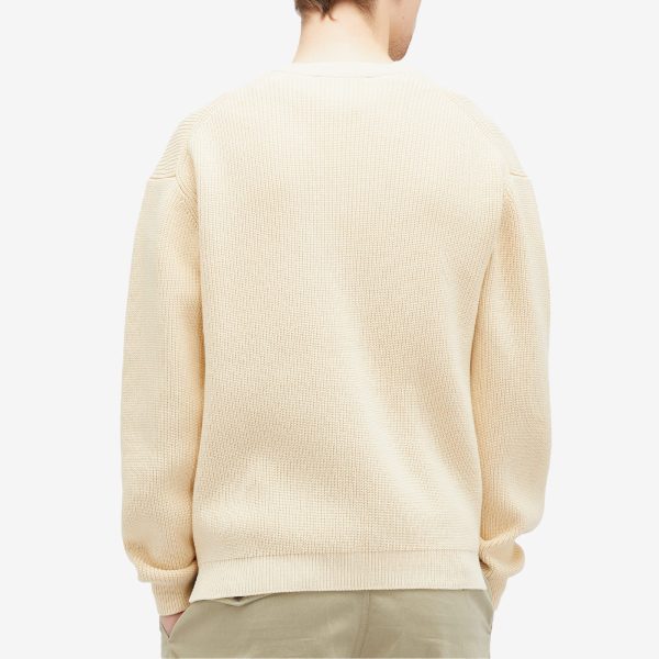 Maison Kitsuné Bold Fox Head Ribbed Cardigan