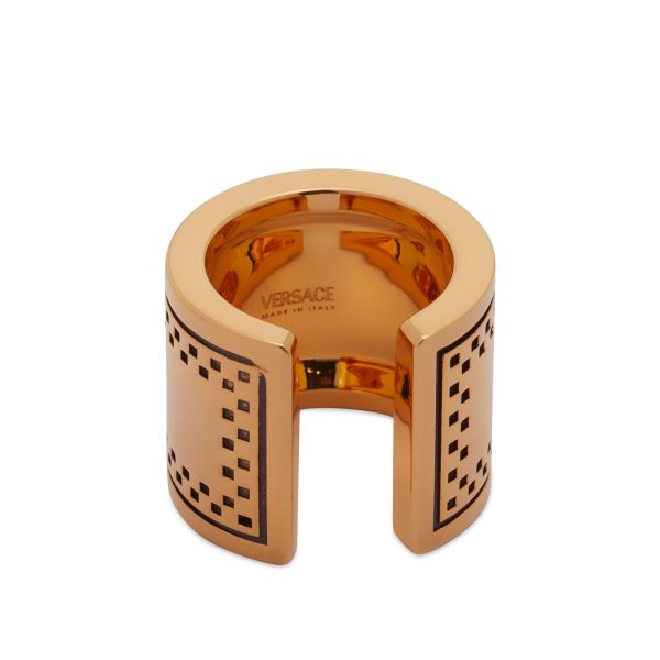 Versace Chunky Logo Ring