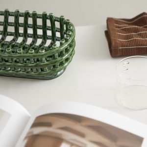 ferm LIVING Ceramic Basket - Oval