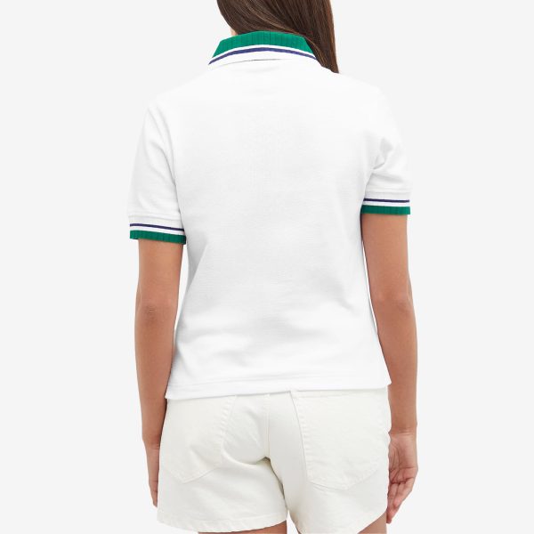 Casablanca Textured Pique Polo Top