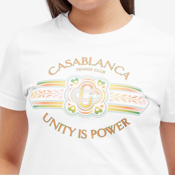 Casablanca Unity Power Printed Fitted T-Shirt