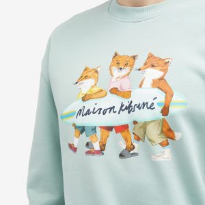 Maison Kitsuné Surfing Foxes Crew Sweat