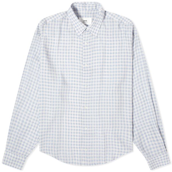 AMI Paris Boxy Fit Check Shirt