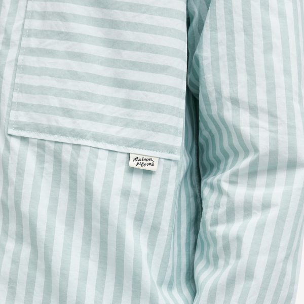 Maison Kitsuné Stripe Pocket Tab Overshirt