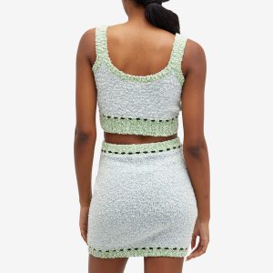 GCDS Bouclé Knit Mini Top