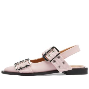 Ganni Feminine Buckle Ballerina