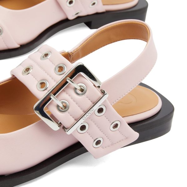 Ganni Feminine Buckle Ballerina