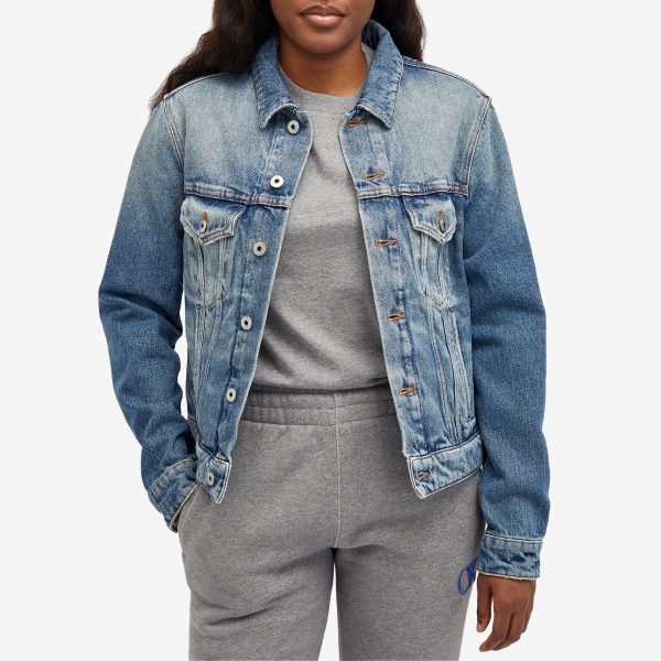 Off-White Strap Detail Denim Jacket