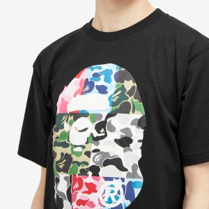 A Bathing Ape Abc Camo Crazy Big Ape Head T-Shirt