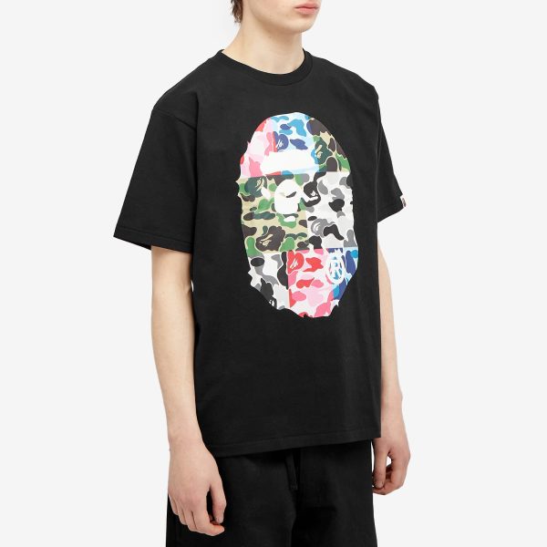 A Bathing Ape Abc Camo Crazy Big Ape Head T-Shirt