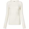 Jil Sander Long Sleeve Crinkle Top