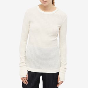 Jil Sander Long Sleeve Crinkle Top