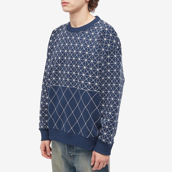 Kenzo Sashiko Stich Oversized Crew Sweat