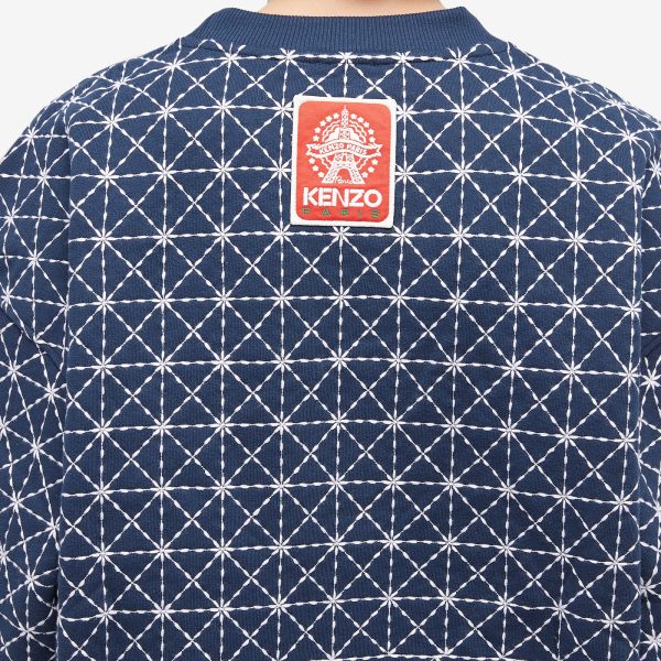 Kenzo Sashiko Stich Oversized Crew Sweat