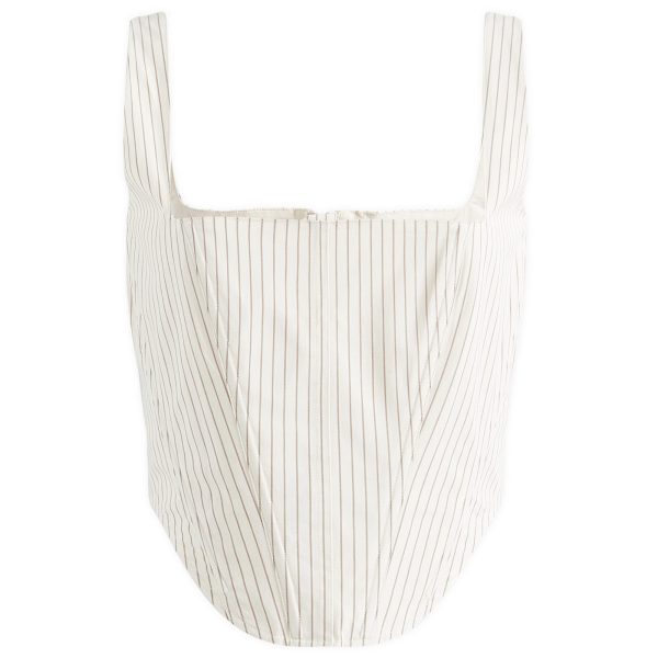 Good American Stripe Poplin Corset