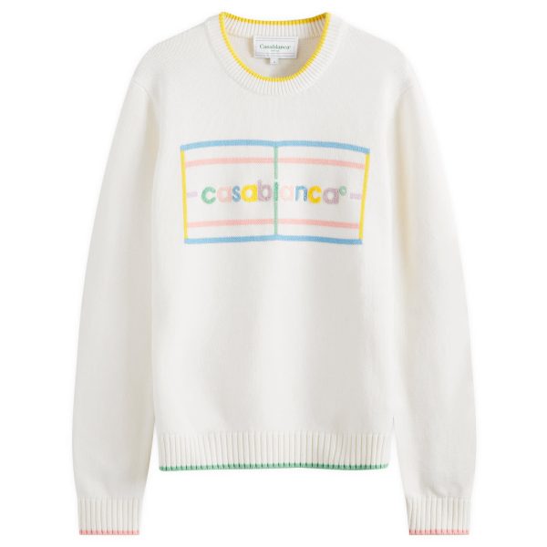 Casablanca Pastel Court Embroidered Jumper