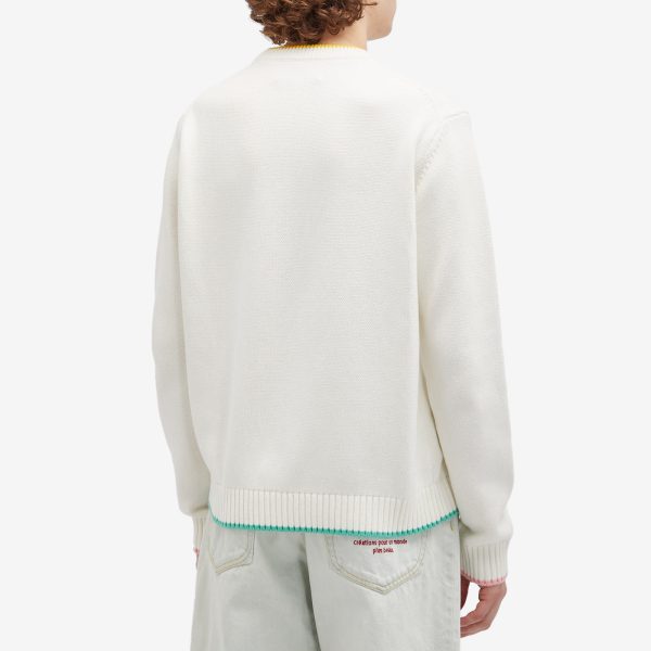 Casablanca Pastel Court Embroidered Jumper