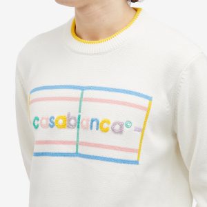 Casablanca Pastel Court Embroidered Jumper