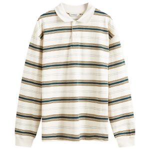 Uniform Bridge Stripe Longsleeve Polo Shirt