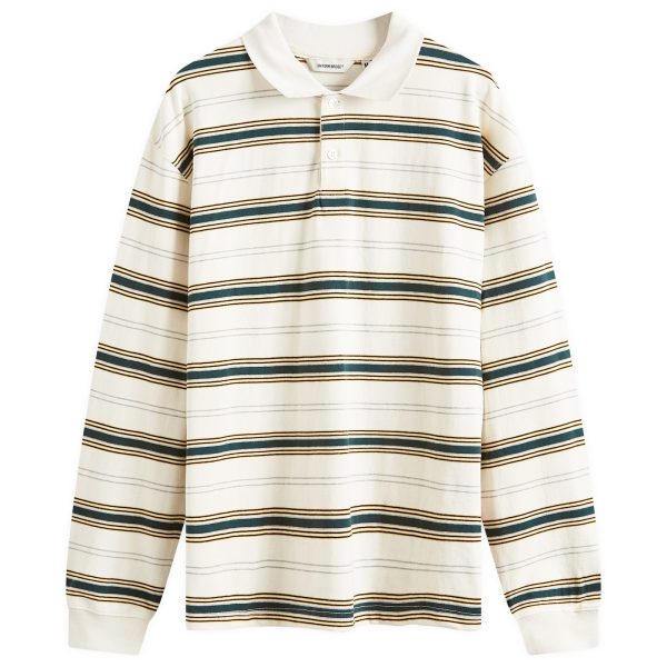 Uniform Bridge Stripe Longsleeve Polo Shirt