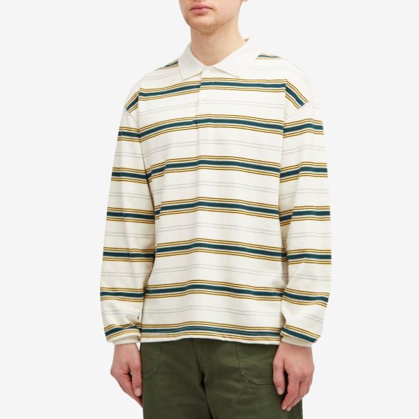 Uniform Bridge Stripe Longsleeve Polo Shirt