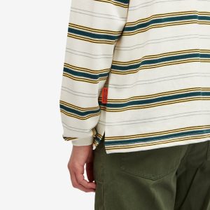 Uniform Bridge Stripe Longsleeve Polo Shirt