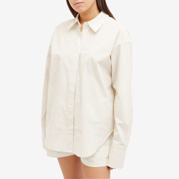 Good American Stripe Poplin Shirt