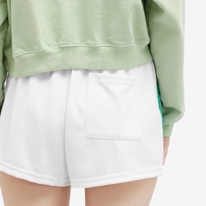 Sporty & Rich Serif Logo Embroidered Shorts