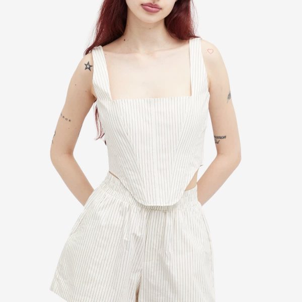 Good American Stripe Poplin Corset