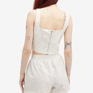 Good American Stripe Poplin Corset