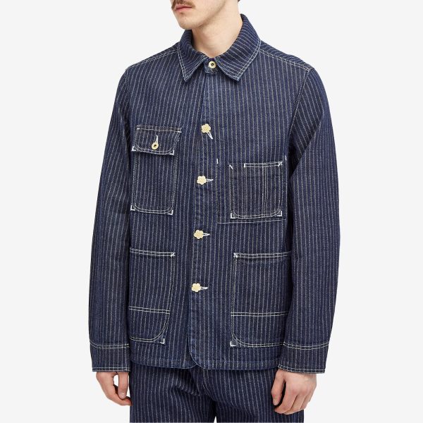 Kenzo Ticking Stripe Relaxed Chore Jacket