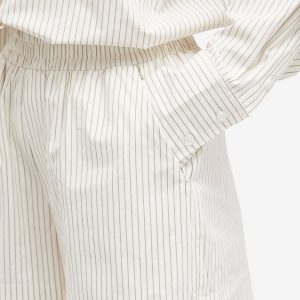 Good American Stripe Poplin Weekend Short