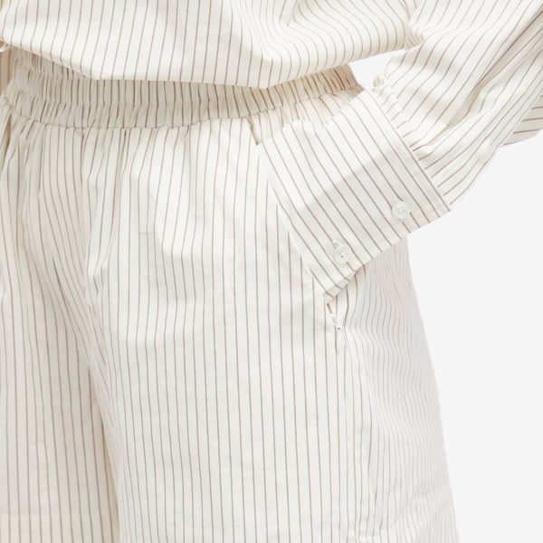 Good American Stripe Poplin Weekend Short