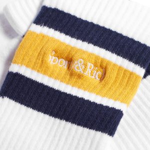 Sporty & Rich Serif Logo Embroidered Socks