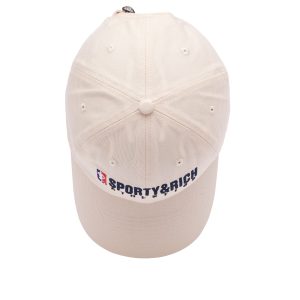 Sporty & Rich Team Logo Embroidered Cap