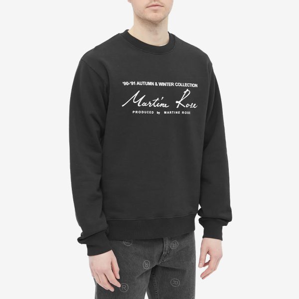 Martine Rose Logo Crew Sweat