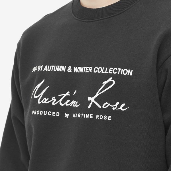 Martine Rose Logo Crew Sweat