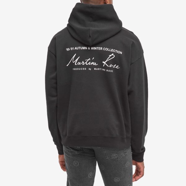 Martine Rose Back Logo Popover Hoodie