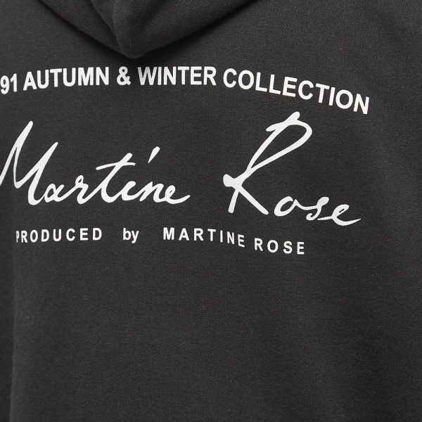 Martine Rose Back Logo Popover Hoodie